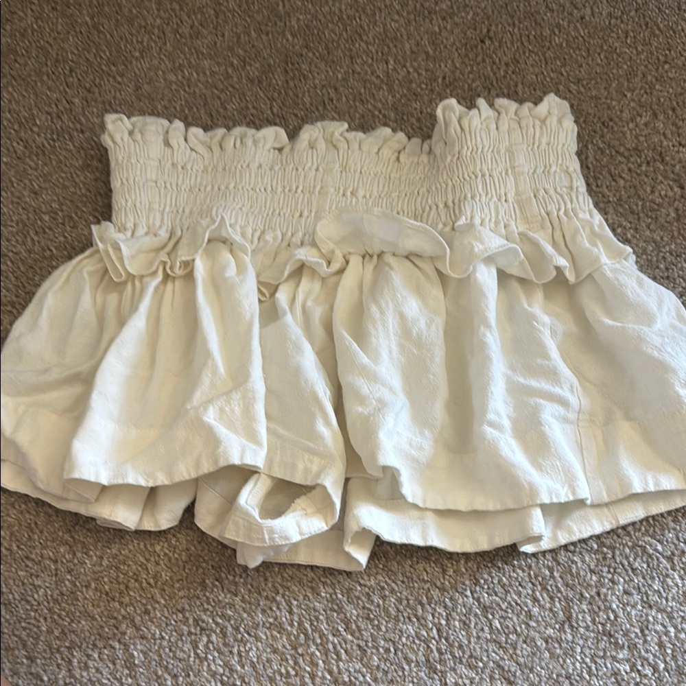 Women's Cream Ruffle urban outfitters Shorts